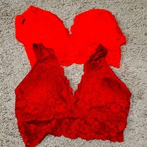 NWOT set of 2 lace bralettes